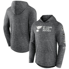 St. Louis Blues Fanatics Stacked Long Sleeve Hoodie T-Shirt - NHL T-shirts