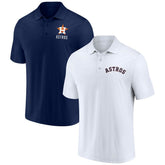 Houston Astros Fanatics Two-Pack Logo Lockup Polo Set - MLB
