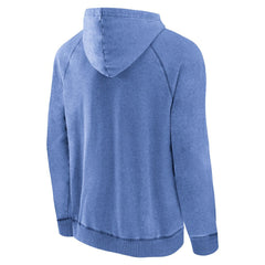 Heather Blue Dallas Mavericks Foul Trouble Snow Wash Raglan Pullover Hoodie sale | NBA