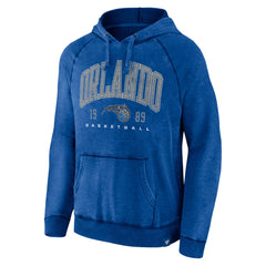 Heather Blue Orlando Magic Foul Trouble Snow Wash Raglan Pullover Hoodie | NBA