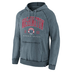 Heather Navy Washington Wizards Foul Trouble Snow Wash Raglan Pullover Hoodie | NBA