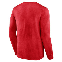 Heather Red Chicago Bulls Front Court Press Snow Wash Long Sleeve T-Shirt sale | NBA