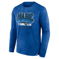 Heather Royal Orlando Magic Front Court Press Snow Wash Long Sleeve T-Shirt | NBA