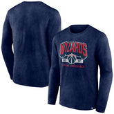 Heather Navy Washington Wizards Front Court Press Snow Wash Long Sleeve T-Shirt | NBA