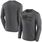 Heather Charcoal Miami Heat Three-Point Play T-Shirt | NBA