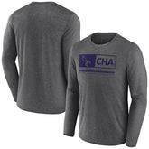 Heather Charcoal Charlotte Hornets Three-Point Play T-Shirt | NBA