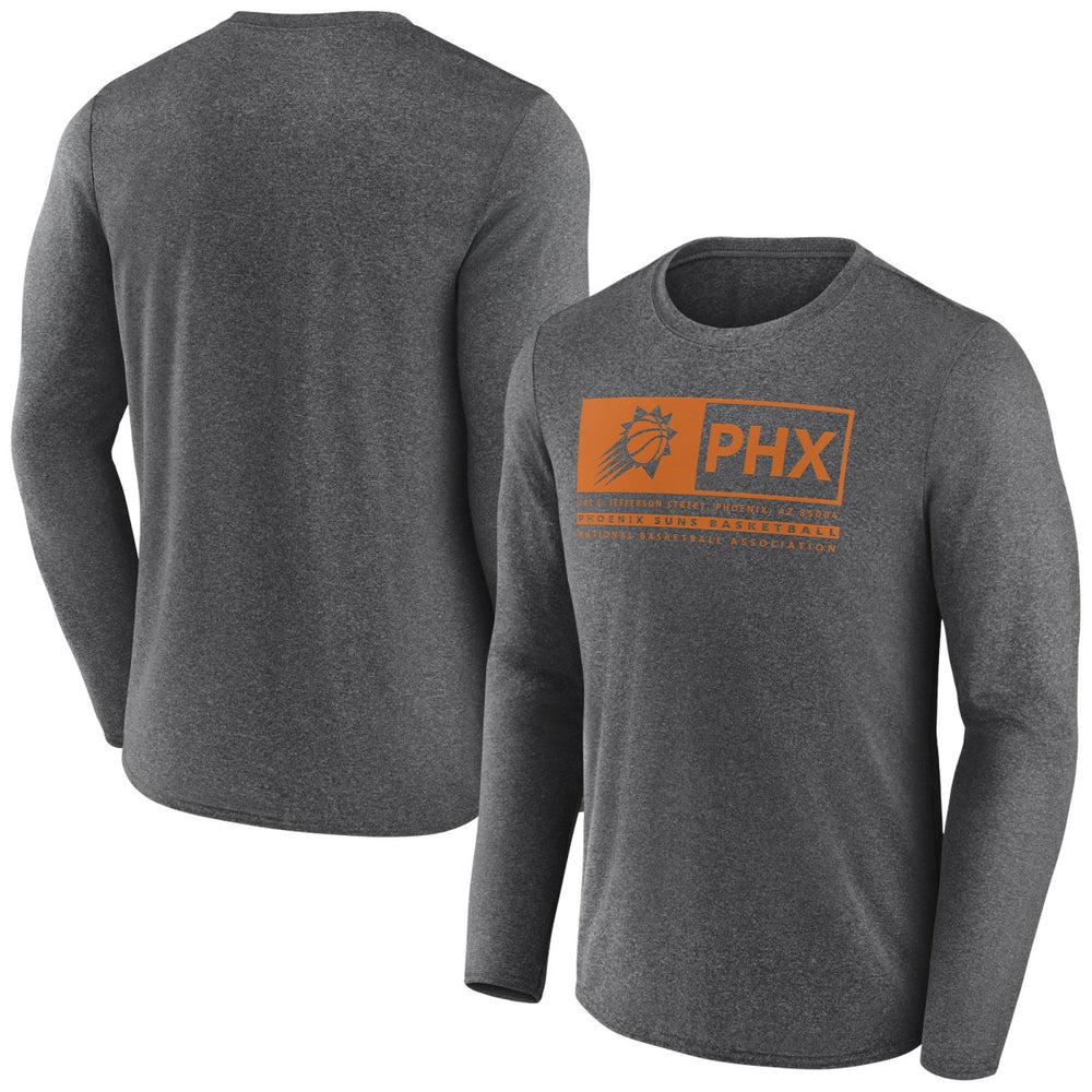 Heather Charcoal Phoenix Suns Three-Point Play T-Shirt | NBA