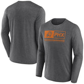 Heather Charcoal Phoenix Suns Three-Point Play T-Shirt | NBA