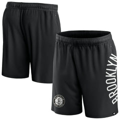 Black Brooklyn Nets Post Up Mesh Shorts | NBA