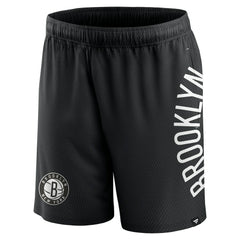 Black Brooklyn Nets Post Up Mesh Shorts | NBA