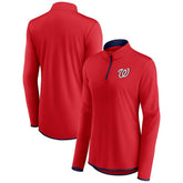 Washington Nationals Fanatics Women's Corner Quarter-Zip Top - MLB Tops