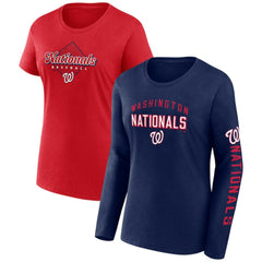 Washington Nationals Fanatics Women's T-Shirt Combo Pack - MLB T-shirts