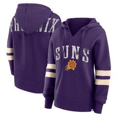 Purple Phoenix Suns Women's Bold Move Dolman V-Neck High Hip Hoodie | NBA