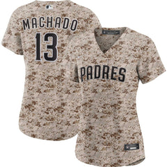 Manny Machado San Diego Padres Nike Women's USMC Alternate Replica Player Jersey - MLB Jerseys