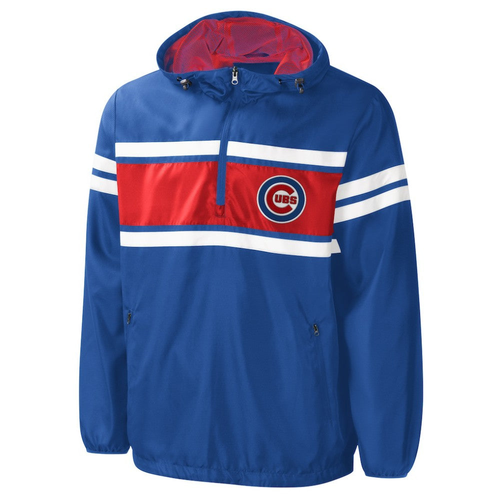 Chicago Cubs G-III Sports by Carl Banks Game Score Quarter-Zip Windbreaker - MLB Windbreaker