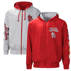 St. Louis Cardinals G-III Sports by Carl Banks Southpaw Reversible Raglan Hoodie Full-Zip Jacket - MLB Jackets
