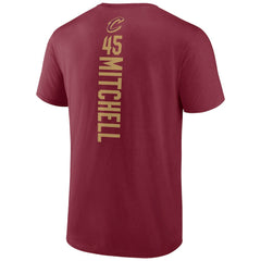 Wine Donovan Mitchell Cleveland Cavaliers Playmaker Team Name & Number T-Shirt sale | NBA
