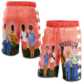 Black Brooklyn Nets NBA & KidSuper Studios Unisex Hometown Shorts | NBA
