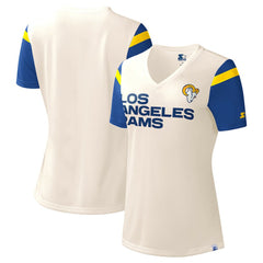 Los Angeles Rams Starter Women's Kick Start V-Neck T-Shirt | NFL New