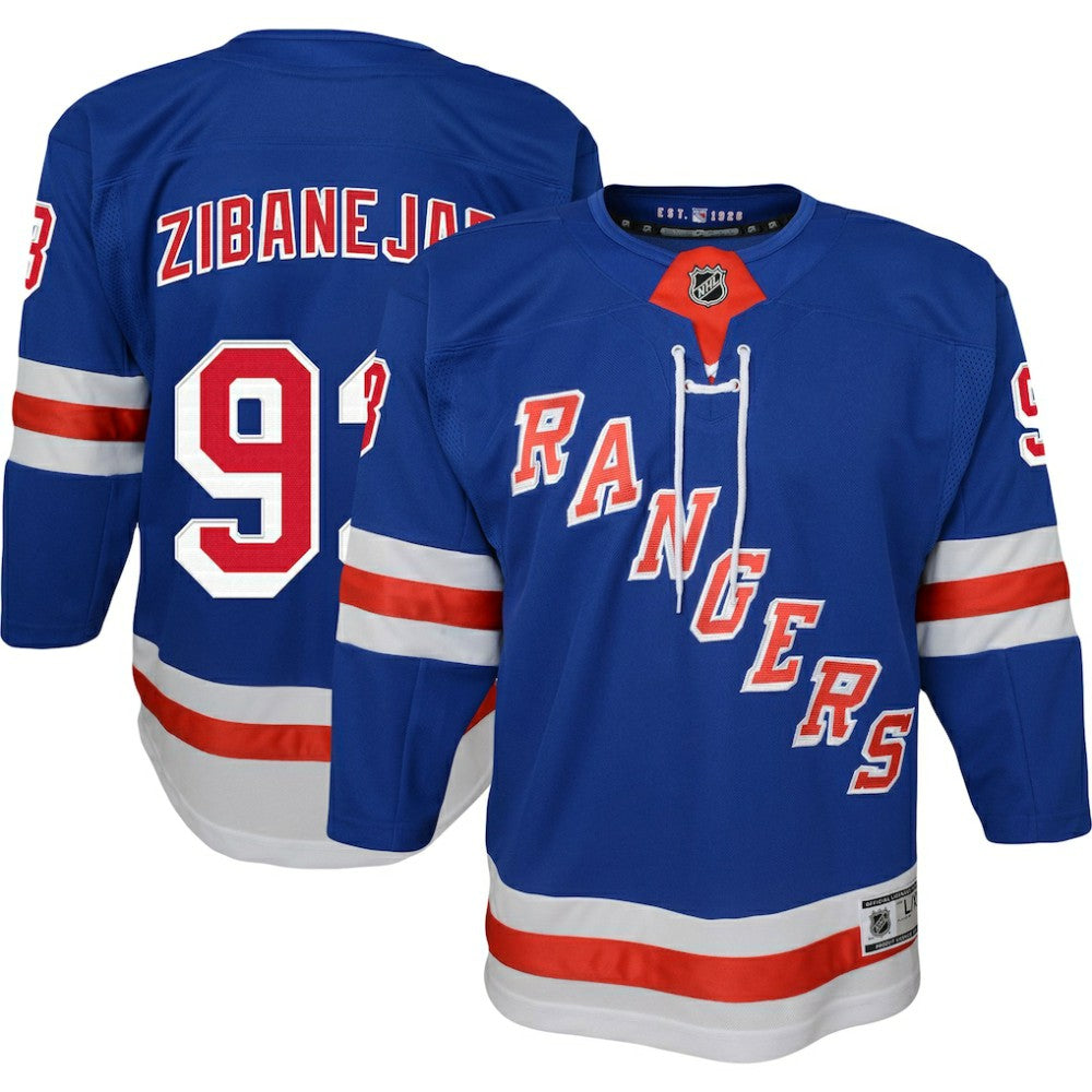 Mika Zibanejad New York Rangers Youth Home Premier Player Jersey - NHL Jerseys