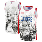 Gray LA Clippers NBA & KidSuper Studios Unisex Hometown Jersey | NBA