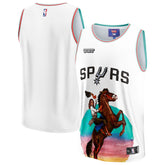White San Antonio Spurs NBA & KidSuper Studios Unisex Hometown Jersey | NBA