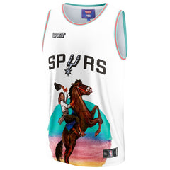 White San Antonio Spurs NBA & KidSuper Studios Unisex Hometown Jersey | NBA
