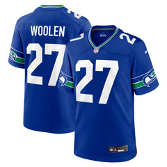 Seattle Seahawks Tariq Woolen Throwback Player Game Jersey | NFL Sale