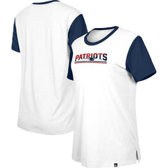 New England Patriots Women's Third Down Colorblock T-Shirt | NFL Discount