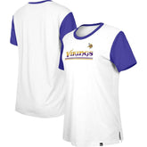 Minnesota Vikings Women's Third Down Colorblock T-Shirt | NFL Outlet
