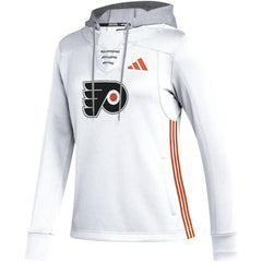Philadelphia Flyers adidas Women's Refresh Skate Lace AEROREADY Pullover Hoodie - NHL Hoodies