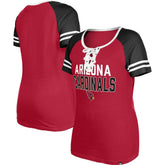 Arizona Cardinals Women's Raglan Lace-Up T-Shirt | NFL New