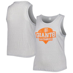 San Francisco Giants Soft as a Grape Women's Plus Size High Neck Tri-Blend Tank Top - MLB Tanks