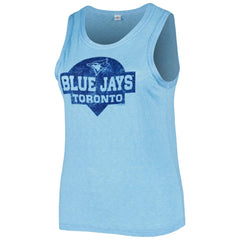 Toronto Blue Jays Soft as a Grape Women's Plus Size High Neck Tri-Blend Tank Top - MLB Tanks