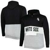 Chicago White Sox Big & Tall Fleece Half-Zip Hoodie - MLB Hoodies