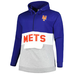 New York Mets Big & Tall Fleece Half-Zip Hoodie - MLB Hoodies