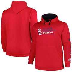 St. Louis Cardinals Big & Tall Fleece Pullover Hoodie - MLB Hoodies