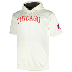 Chicago Cubs Profile Big & Tall Contrast Short Sleeve Pullover Hoodie - MLB Hoodies