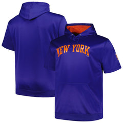 New York Mets Profile Big & Tall Contrast Short Sleeve Pullover Hoodie - MLB Hoodies