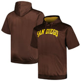 San Diego Padres Profile Big & Tall Contrast Short Sleeve Pullover Hoodie - MLB Hoodies