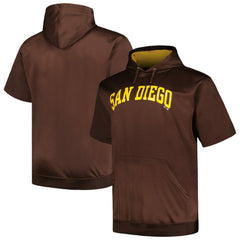 San Diego Padres Profile Big & Tall Contrast Short Sleeve Pullover Hoodie - MLB Hoodies