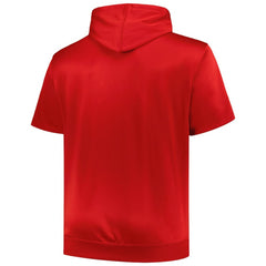 St. Louis Cardinals Profile Big & Tall Contrast Short Sleeve Pullover Hoodie - MLB Hoodies