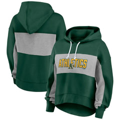 Athletics Fanatics Women's Filled Stat Sheet Pullover Hoodie - MLB Hoodies