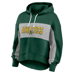 Athletics Fanatics Women's Filled Stat Sheet Pullover Hoodie - MLB Hoodies