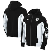 Black Brooklyn Nets 2023/24 Authentic Showtime Full-Zip Hoodie | NBA