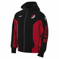 Black Portland Trail Blazers 2023/24 Authentic Showtime Full-Zip Hoodie | NBA