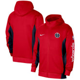 Red Washington Wizards 2023/24 Authentic Showtime Full-Zip Hoodie | NBA