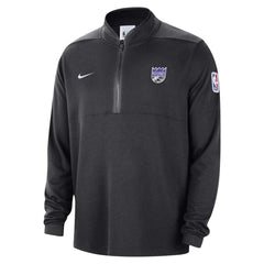 Black Sacramento Kings Authentic Performance Half-Zip Jacket | NBA