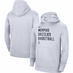 White Memphis Grizzlies Unisex 2023/24 Performance Spotlight On-Court Practice Pullover Hoodie | NBA