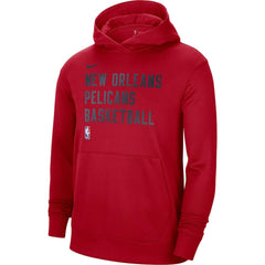 Red New Orleans Pelicans Unisex 2023/24 Performance Spotlight On-Court Practice Pullover Hoodie | NBA